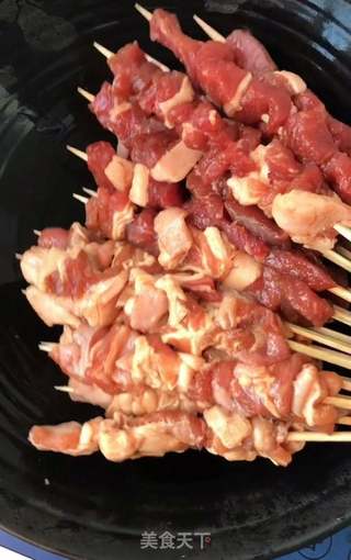 自制羊肉串的做法步骤:5