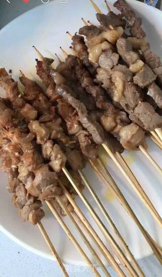 自制羊肉串的做法步骤:7