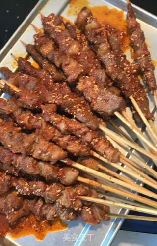 自制羊肉串的做法步骤:10
