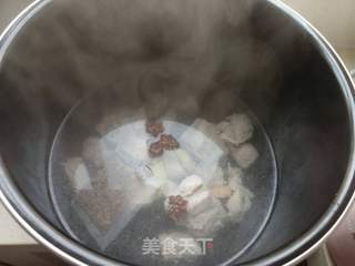 小白菜排骨汤的做法步骤:5