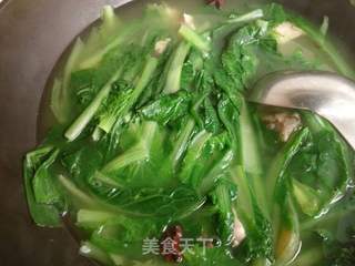 小白菜排骨汤的做法步骤:7