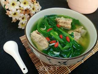 小白菜排骨汤的做法步骤:8
