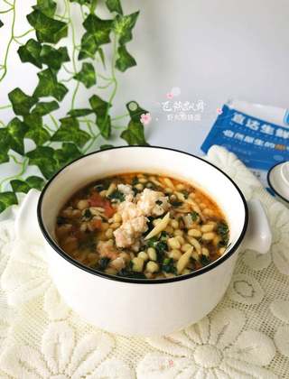 宝宝辅食:虾丸珍珠面的做法步骤:13