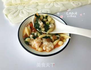 宝宝辅食:虾丸珍珠面的做法步骤:18