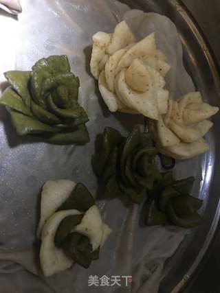 大麦若叶多肉馒头的做法步骤:12