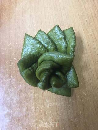 大麦若叶多肉馒头的做法步骤:14
