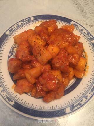 菠萝咕咾肉的做法步骤:4