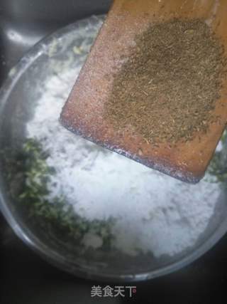 洋槐花饼的做法步骤:4