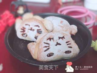 猫咪面包的做法步骤:14