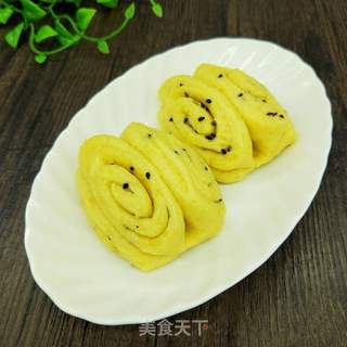 玉米花卷的做法步骤:19