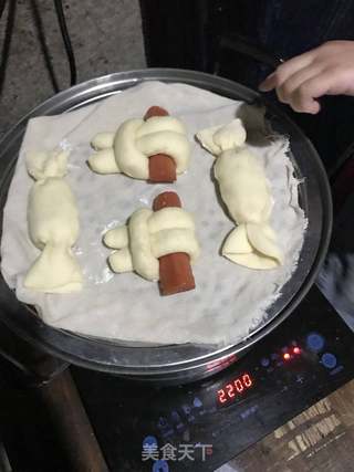 火腿肠馒头的做法步骤:6