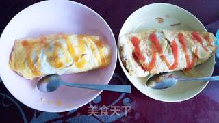 简易蛋包饭的做法步骤：9