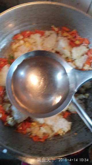 彩色蛋炒饭的做法步骤：6
