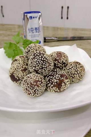 紫薯球的做法步骤:12