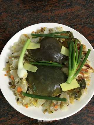 八宝饭蒸青蟹的做法步骤:11