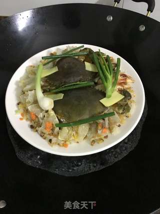 八宝饭蒸青蟹的做法步骤:12