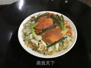 八宝饭蒸青蟹的做法步骤:13