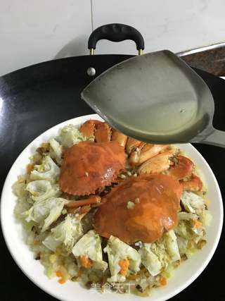 八宝饭蒸青蟹的做法步骤:14