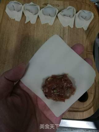 鲜肉家常馄饨的做法步骤:3