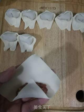 鲜肉家常馄饨的做法步骤:4