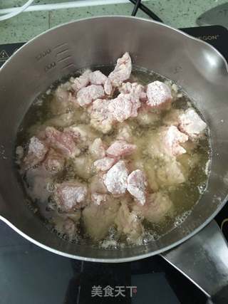 家庭版菠萝咕噜肉的做法步骤:6