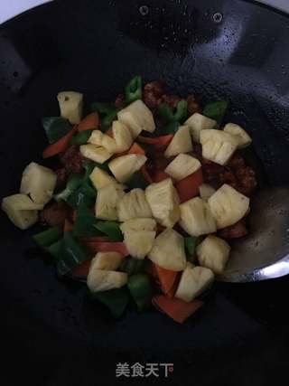 家庭版菠萝咕噜肉的做法步骤:10