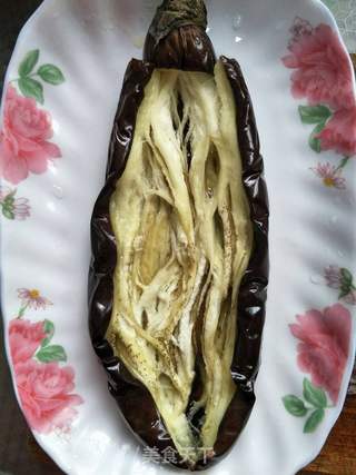 蒜泥烤茄子的做法步骤:3
