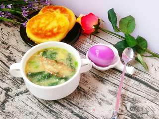 菠菜蛋花汤的做法步骤:2