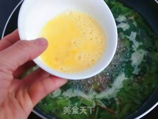 菠菜蛋花汤的做法步骤:8