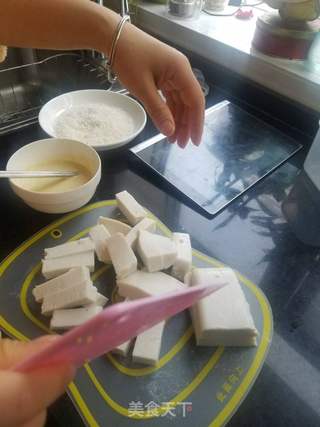 炸鲜奶(空气炸锅)的做法步骤:5