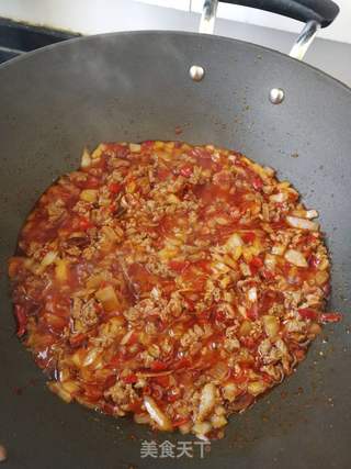 香辣香菇牛肉酱的做法步骤:7