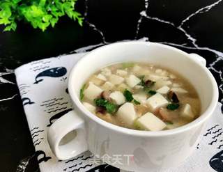 香菇虾米豆腐羹的做法步骤:8