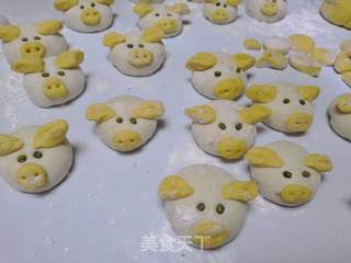 小猪猪豆沙包的做法步骤:23