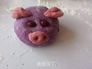 小猪猪豆沙包的做法步骤:28