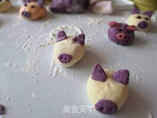 小猪猪豆沙包的做法步骤:30