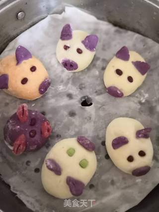 小猪猪豆沙包的做法步骤:31