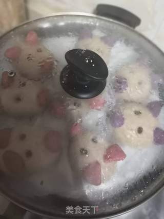 小猪猪豆沙包的做法步骤:34