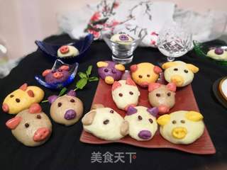 小猪猪豆沙包的做法步骤:37