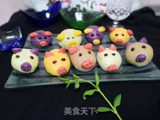 小猪猪豆沙包的做法步骤:39