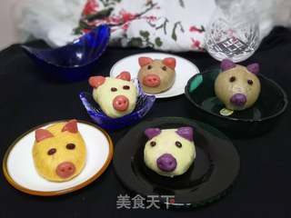 小猪猪豆沙包的做法步骤:41