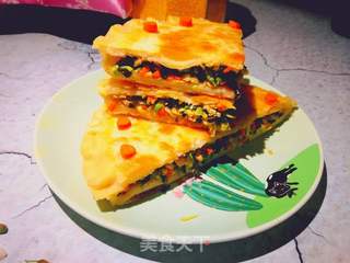 又是一年槐花香:槐花大馅饼的做法步骤:13