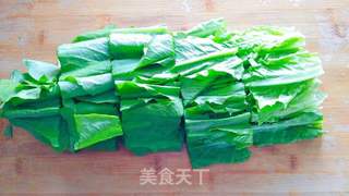 麻酱拌油麦菜的做法步骤:2