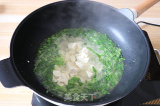 狭鳕鱼豆腐羹的做法步骤：9