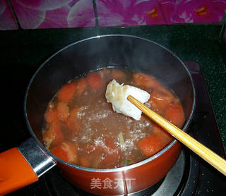 青菜西红柿鳕鱼汤的做法步骤:12