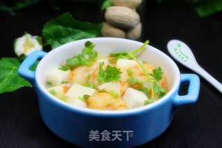 虾仁豆腐汤的做法步骤:10
