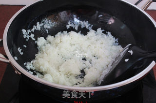 菠萝炒饭的做法步骤:4