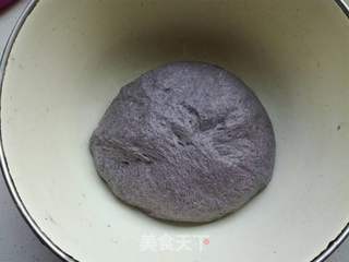 发面黑米红豆饼的做法步骤:5