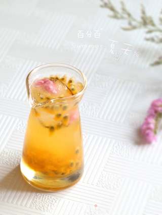 樱花蜂蜜百香果汁的做法步骤:9
