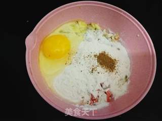 槐花煎饼的做法步骤:4