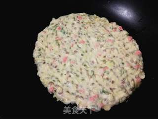 槐花煎饼的做法步骤:7